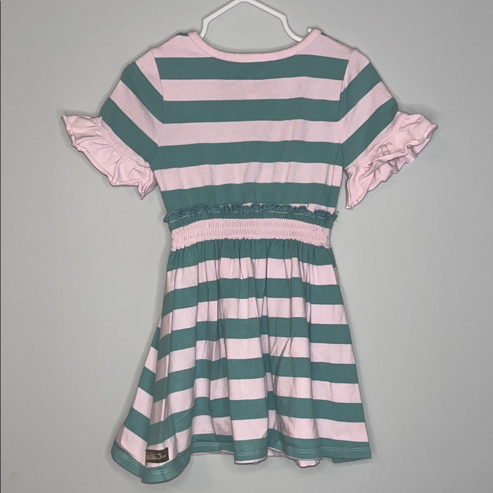Matilda Jane Pink and Green Ruffled A-line Sundress - Picture 5 of 5